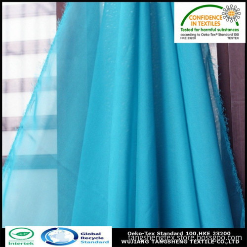 100% Recycled polyester chiffon fabric for Summer clothing